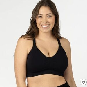 NWT Kindred Bravery Black Nursing Maternity Sports Bra